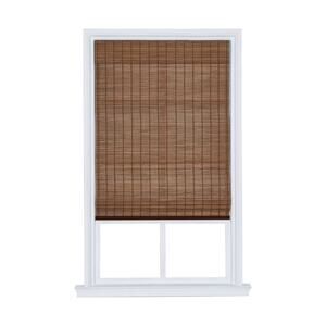 36X48 Home Basics Cordless Sayville Bamboo Roman Shade